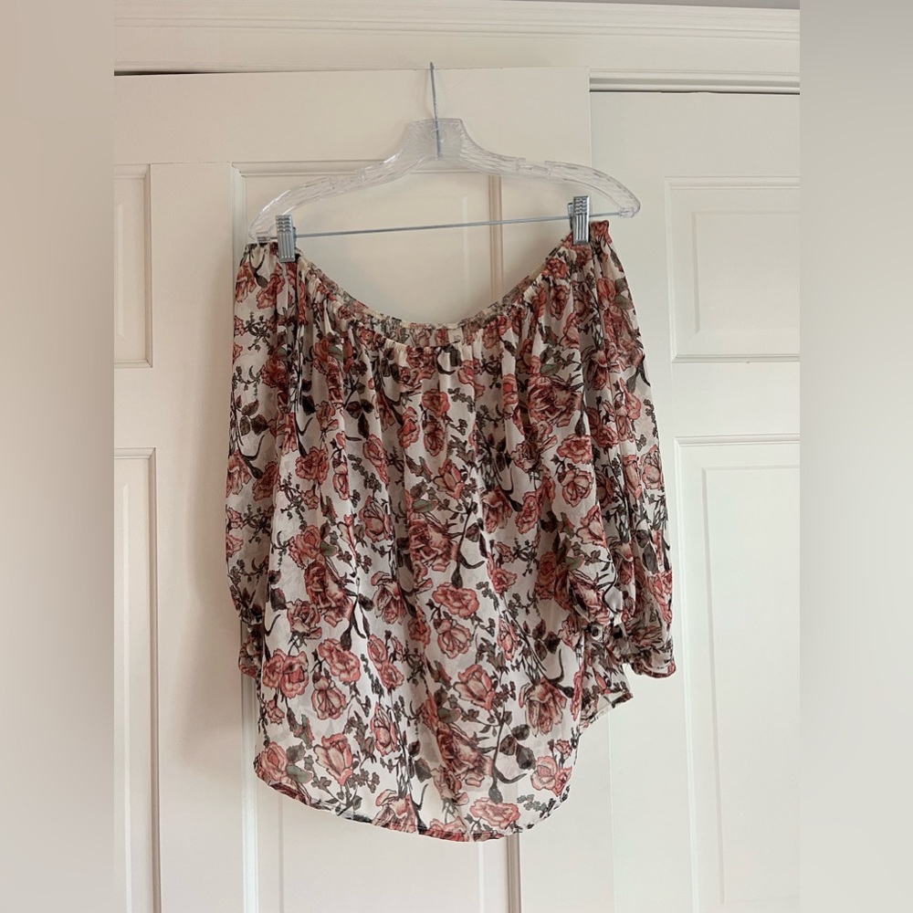 Lovely Day Floral Off-The-Shoulder Top